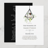 ボホジオメトリックテラリウム結婚フローラ プログラム (正面/裏面)