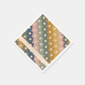ボホジオメトリックブルーグリーンカスタムブライダルシャワー スタンダードカクテルナプキン (角)