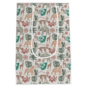 ボホジャングルサファリベイビーシャワー ミディアムペーパーバッグ (裏面)