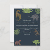 ボホジャングルサファリボーイ赤ちゃんシャワー サンキューカード (正面)