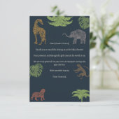 ボホジャングルサファリボーイ赤ちゃんシャワー サンキューカード (スタンド正面)