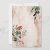 ボホジャングルリタイアメントパーティー水彩 招待状 (裏面)