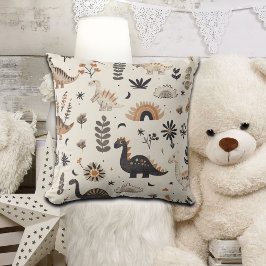 ボホジャングル恐竜のパターン クッション