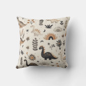 ボホジャングル恐竜のパターン クッション (裏面)