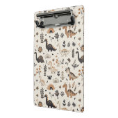ボホジャングル恐竜のパターン ミニクリップボード (アングル2)