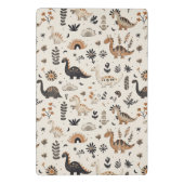 ボホジャングル恐竜のパターン ミニクリップボード (裏面)