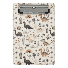 ボホジャングル恐竜のパターン ミニクリップボード