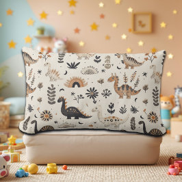 ボホジャングル恐竜のパターン ランバークッション