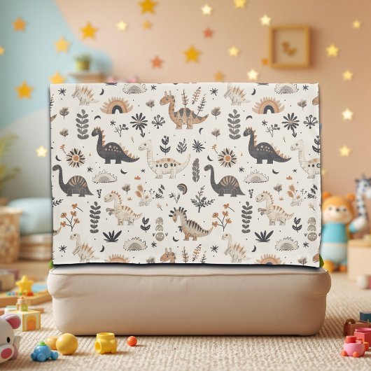 ボホジャングル恐竜のパターン 枕カバー