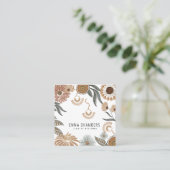 ボホジュエリーデザイナートロピカルフローラ スクエア名刺 (スタンド正面)