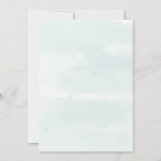 ボホジューシーな緑のカップルのシャワー招待状 (裏面)