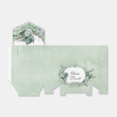 ボホジューセントグリーンリーブライダルシャワー フェイバーボックス (折り畳みなし)