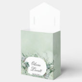 ボホジューセントグリーンリーブライダルシャワー フェイバーボックス (オープン)