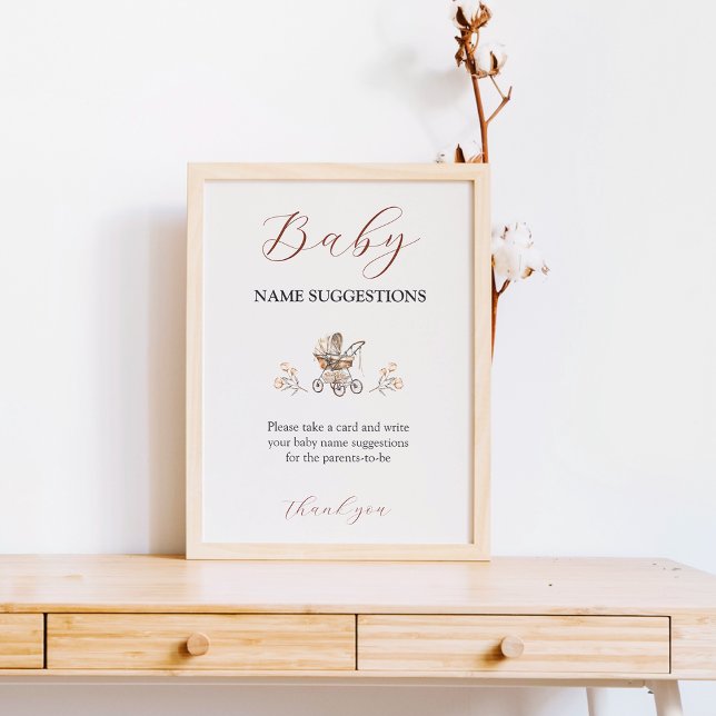 ボホスイートベアーエアバルーンベビー名アイディアゲーム (Boho Sweet Bear Air Balloon Baby Name Ideas Game)