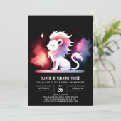 ボホスイートライオン誕生日 招待状 (スタンド正面)