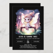 ボホスウィートフェアリー誕生日 招待状 (正面/裏面)