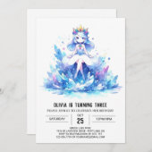 ボホスウィートプリンセス誕生日 招待状 (正面/裏面)