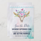 ボホスカルとフローラ結婚ブーケ セーブザデート (正面/裏面)