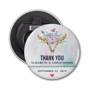 ボホスカルとフローラ結婚ブーケ 栓抜き