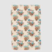 ボホスカルシリーズデザイン12 ゴルフタオル (正面)