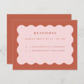 ボホスキャロプテラコッタ&赤面結婚ズ 出欠カード (正面/裏面)