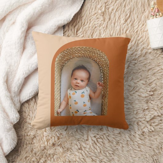 ボホスタイリッシュテラコッタカスタムフォトキープサケ クッション (ブランケット)