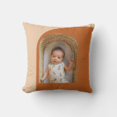 ボホスタイリッシュテラコッタカスタムフォトキープサケ クッション (正面)