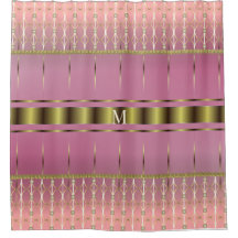 ボホスタイリッシュピンクと金ゴールド幾何学模様