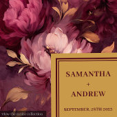 ボホスタイリッシュブルゴーニュ赤面金ゴールド結婚ズナプキンス