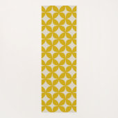 ボホスタイリッシュモダンの模様(マスタードイエロー) ヨガマット (裏面)