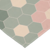 ボホスタイリッシュ幾何模様青緑赤面 テーブルクロス (アングル)