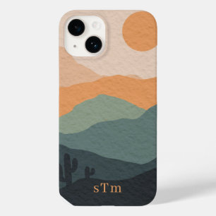 ボホスタイリッシュ抽象芸術自然砂漠の風景 Case-Mate iPhone 14ケース