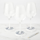 ボホスタイルウオーターカラーフェザー座席表 ワイングラスタグ (セット)