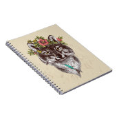 ボホスタイルウルフハロポートレート ノートブック (右側)