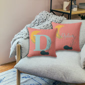 ボホスタイルカスタムモノグラムと名前 クッション