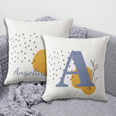 ボホスタイルカスタムモノグラムと名前 クッション