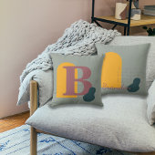ボホスタイルカスタムモノグラムと名前 クッション