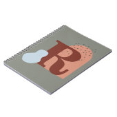 ボホスタイルカスタムモノグラム ノートブック (左側)