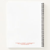 ボホスタイルカラフル花リース ノートブック (裏面)