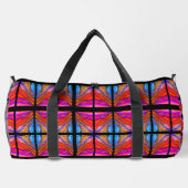 ボホスタイルホットピンク ダッフルバッグ (裏面)