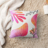 ボホスタイルボヘミアンミニマリストブロブ形状ラインアート クッション (ブランケット)