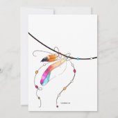 ボホスタイル招待状 招待状 (裏面)