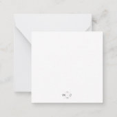 ボホスタイル結婚式招待状 ノートカード (裏面)