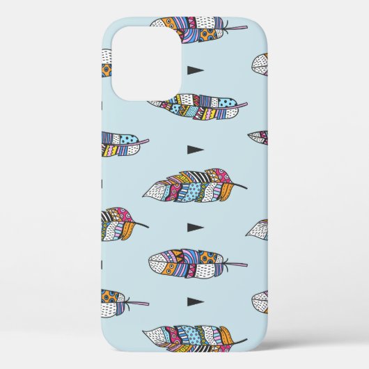 ボホスタイル羽毛手描き Case-Mate iPhoneケース (裏面)