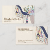 ボホスタイル背景 名刺 (正面/裏面)