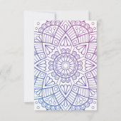 ボホスタイル離婚パーティー 招待状 (裏面)