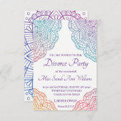 ボホスタイル離婚パーティー 招待状 (正面/裏面)