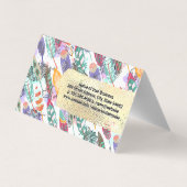 ボホスタイル |ブラシ金ゴールド |サロンツール 名刺 (裏面)