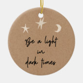 ボホスターズやる気を起こさせるムーンストッキングスタッファー セラミックオーナメント (正面)