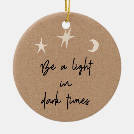 ボホスターズやる気を起こさせるムーンストッキングスタッファー セラミックオーナメント (正面)